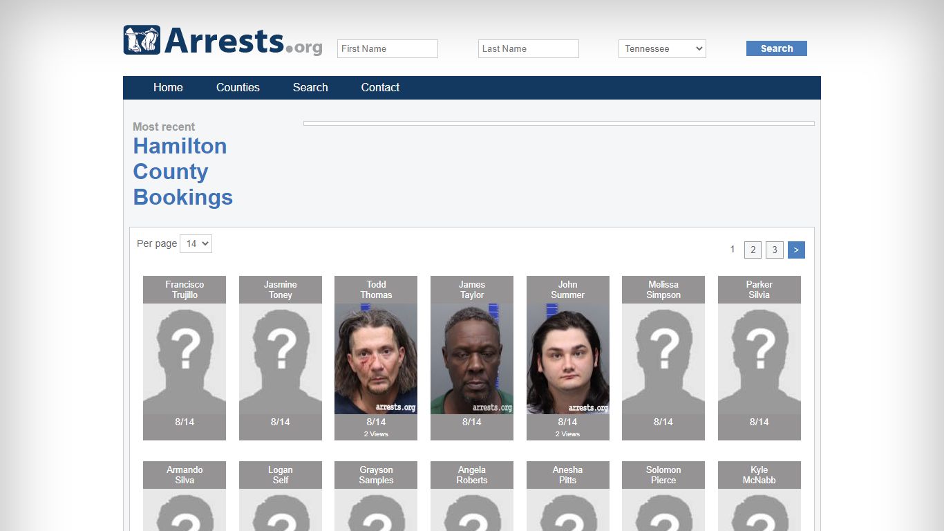 Hamilton County Arrests and Inmate Search